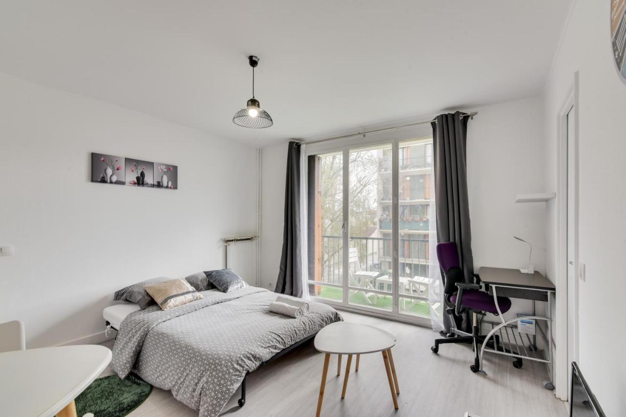 Budget Apart With Balcony Near Paris Apartment Bondy Luaran gambar