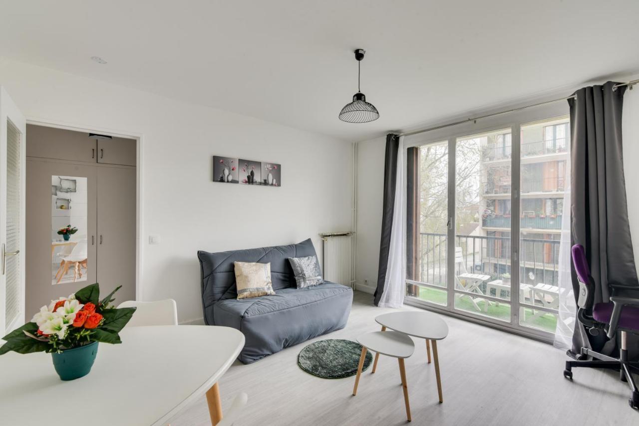 Budget Apart With Balcony Near Paris Apartment Bondy Luaran gambar